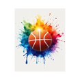 thumbnail image 1 of Paint by Numbers Kit for Adults, Colorful Basketball Splash Art Paint by Numbers, Easy Paint by Numbers Kit for Adults Beginner, DIY Adult Paint by Number Kits on Canvas, 12x16in Home Decor, 1 of 7