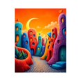 thumbnail image 1 of Paint by Numbers Kit for Adults, Colorful Buildings Dreamlike Landscape Paint by Numbers, Easy Paint by Numbers Kit for Adults Beginner, DIY Adult Paint by Number Kits on Canvas, 12x16in Home Decor, 1 of 7