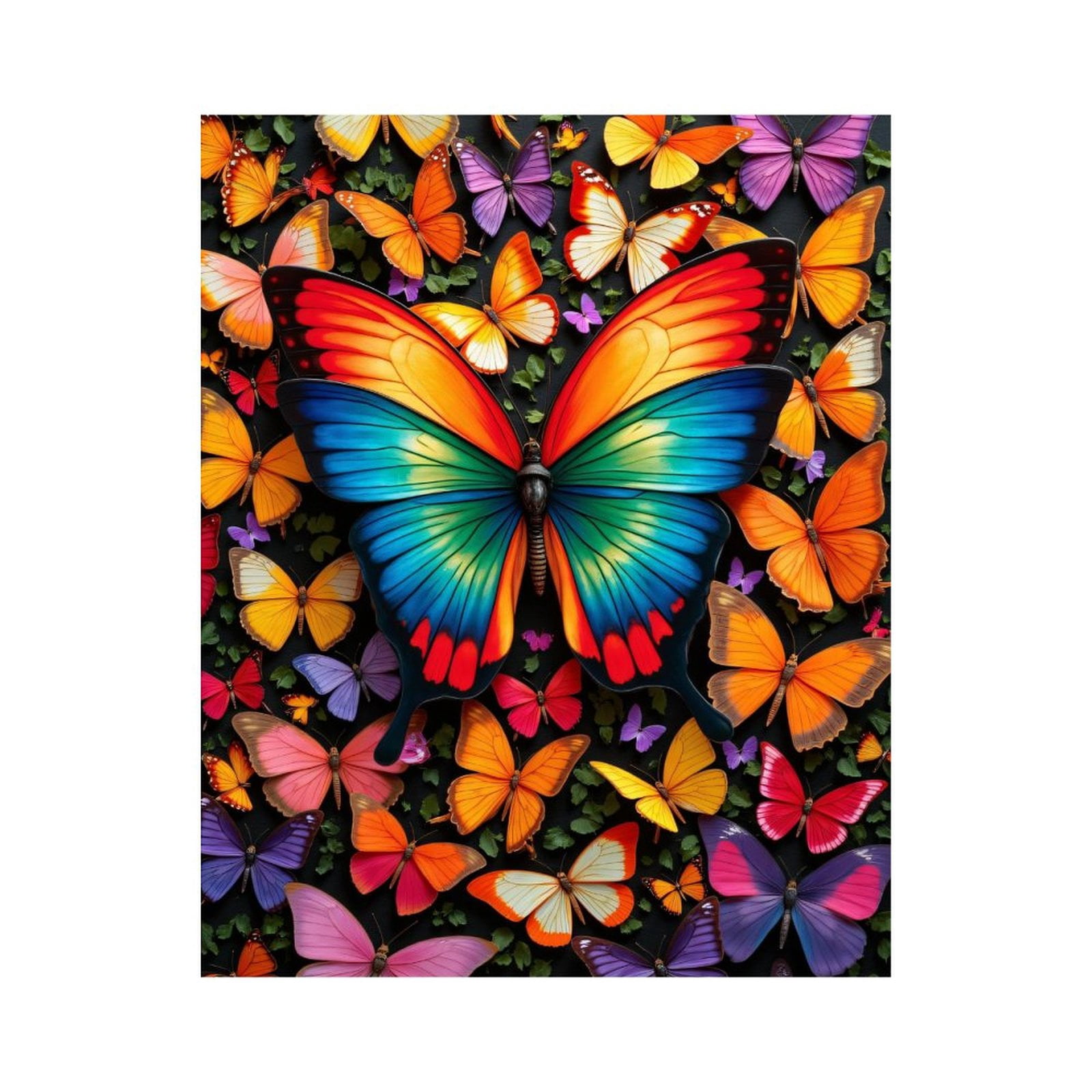 Paint by Numbers Kit for Adults, Colorful Butterfly Collection Display ...
