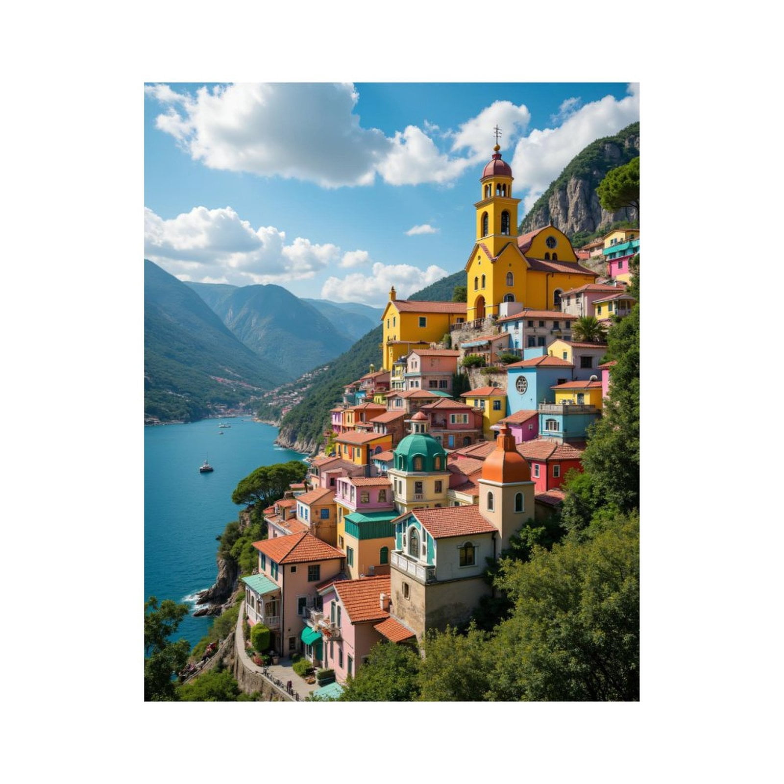 Paint By Numbers Kit For Adults - Highland Cow Canvas 16x20 Inch, DIY Acrylic Animal Art