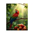 thumbnail image 1 of Paint by Numbers Kit for Adults, Colorful Parrot Perched Fruit Branch Paint by Numbers, Easy Paint by Numbers Kit for Adults Beginner, DIY Adult Paint by Number Kits on Canvas, Home Decor, 1 of 7