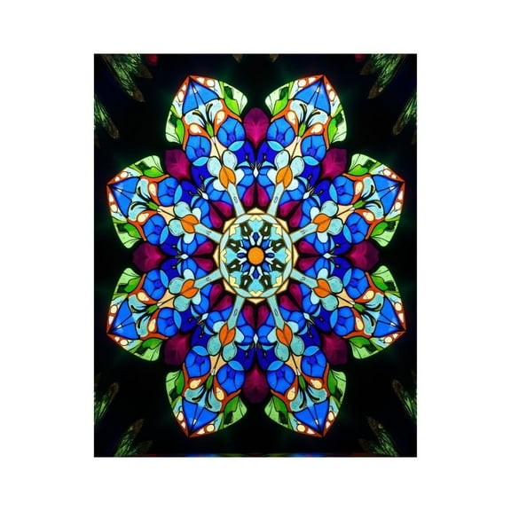 Paint by Numbers Kit for Adults, Colorful Stained Glass Mandala Art Paint by Numbers, Easy Paint by Numbers Kit for Adults Beginner, DIY Adult Paint by Number Kits on Canvas, Home Decor
