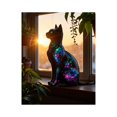 thumbnail image 1 of Paint by Numbers Kit for Adults, Cosmic Cat Sunset Window Scene Paint by Numbers, Easy Paint by Numbers Kit for Adults Beginner, DIY Adult Paint by Number Kits on Canvas, Home Decor 12x16in, 1 of 7
