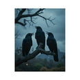 thumbnail image 1 of Paint by Numbers Kit for Adults, Crows on Branch in Mysterious Rain Paint by Numbers, Easy Paint by Numbers Kit for Adults Beginner, DIY Adult Paint by Number Kits on Canvas, 12x16in Home Decor, 1 of 7