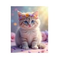 thumbnail image 1 of Paint by Numbers Kit for Adults, Cute Kitten Blossoms Portrait Paint by Numbers, Easy Paint by Numbers Kit for Adults Beginner, DIY Adult Paint by Number Kits on Canvas, Home Decor 12x16in, 1 of 7