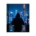 thumbnail image 1 of Paint by Numbers Kit for Adults, Cybersecurity Nightscape Coding Paint by Numbers, Easy Paint by Numbers Kit for Adults Beginner, DIY Adult Paint by Number Kits on Canvas, Home Decor, 1 of 7