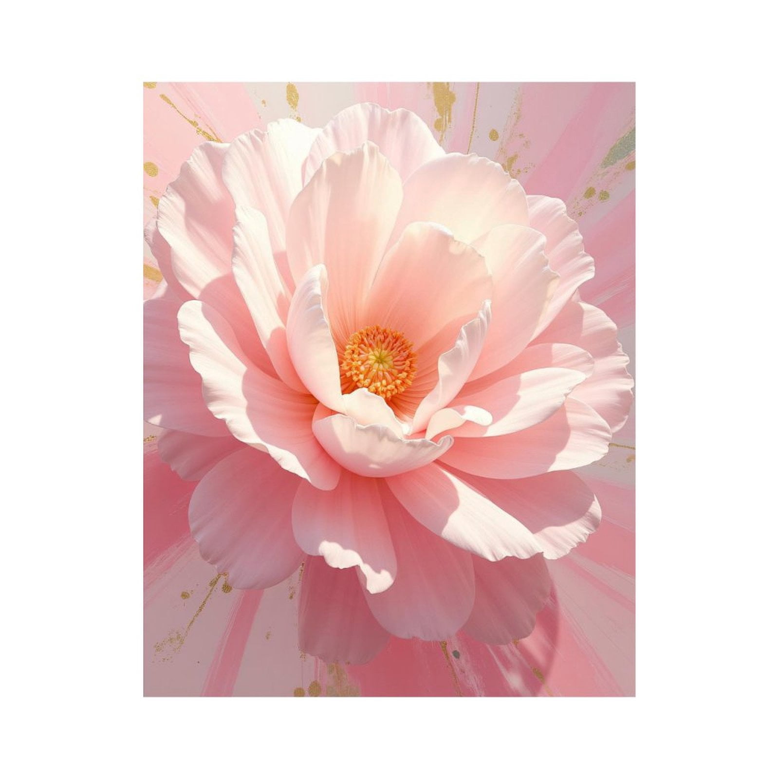 Paint by Numbers Kit for Adults, Delicate Pink Flower Petals Blossom Paint by Numbers, Easy Paint by Numbers Kit for Adults Beginner, DIY Adult Paint by Number Kits on Canvas, Home Decor