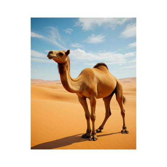 Paint by Numbers Kit for Adults, Desert Camel Under Blue Sky Paint by Numbers, Easy Paint by Numbers Kit for Adults Beginner, DIY Adult Paint by Number Kits on Canvas, Home Decor 12x16in