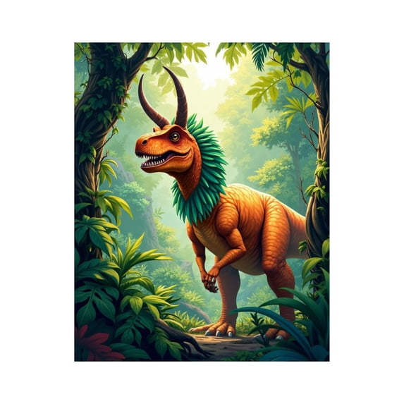 Paint by Numbers Kit for Adults, Dinosaur Forest Portrait Creature Paint by Numbers, Easy Paint by Numbers Kit for Adults Beginner, DIY Adult Paint by Number Kits on Canvas, Home Decor