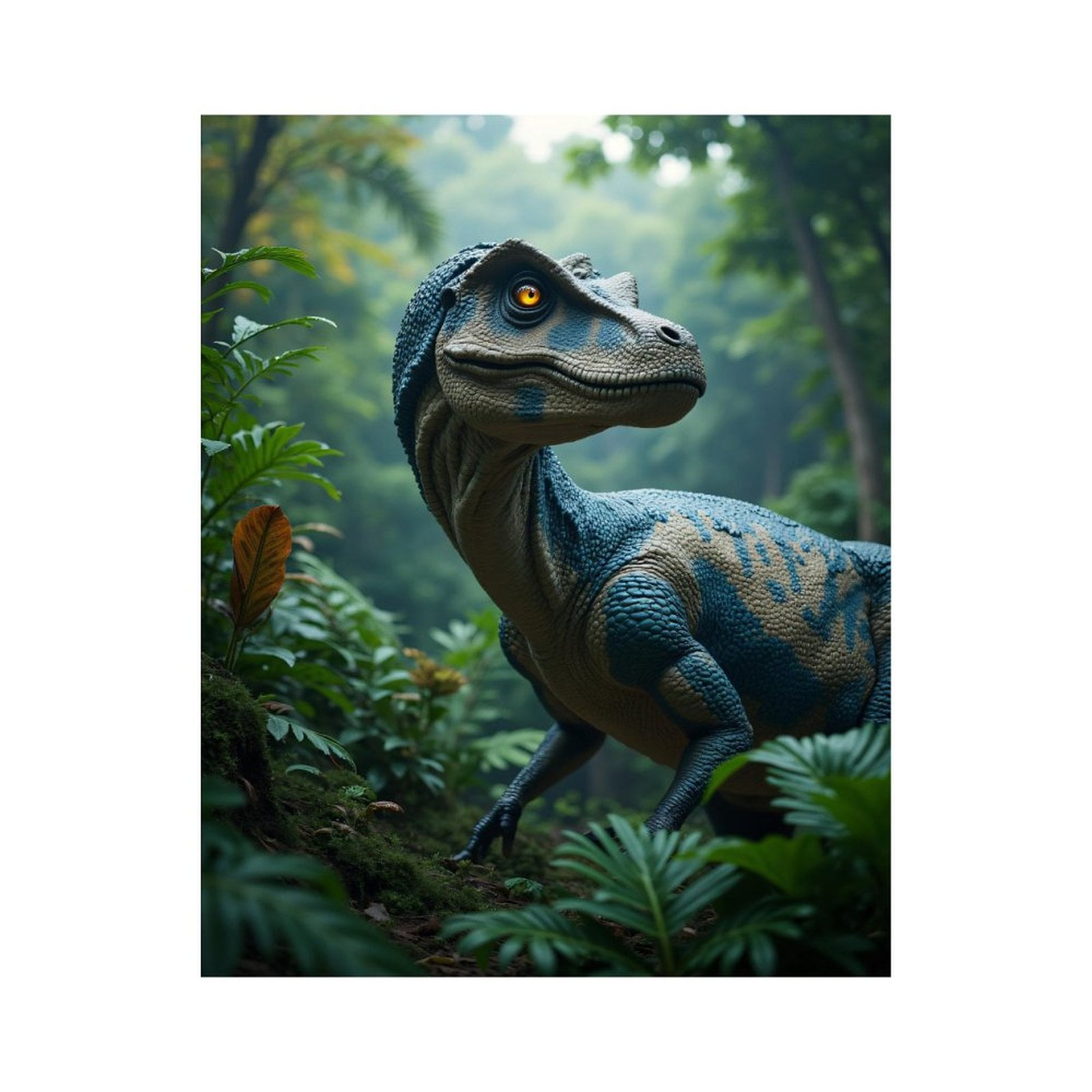 Paint by Numbers Kit for Adults, Dinosaur Jungle Adventure Scene Paint by Numbers, Easy Paint by Numbers Kit for Adults Beginner, DIY Adult Paint by Number Kits on Canvas, Home Decor