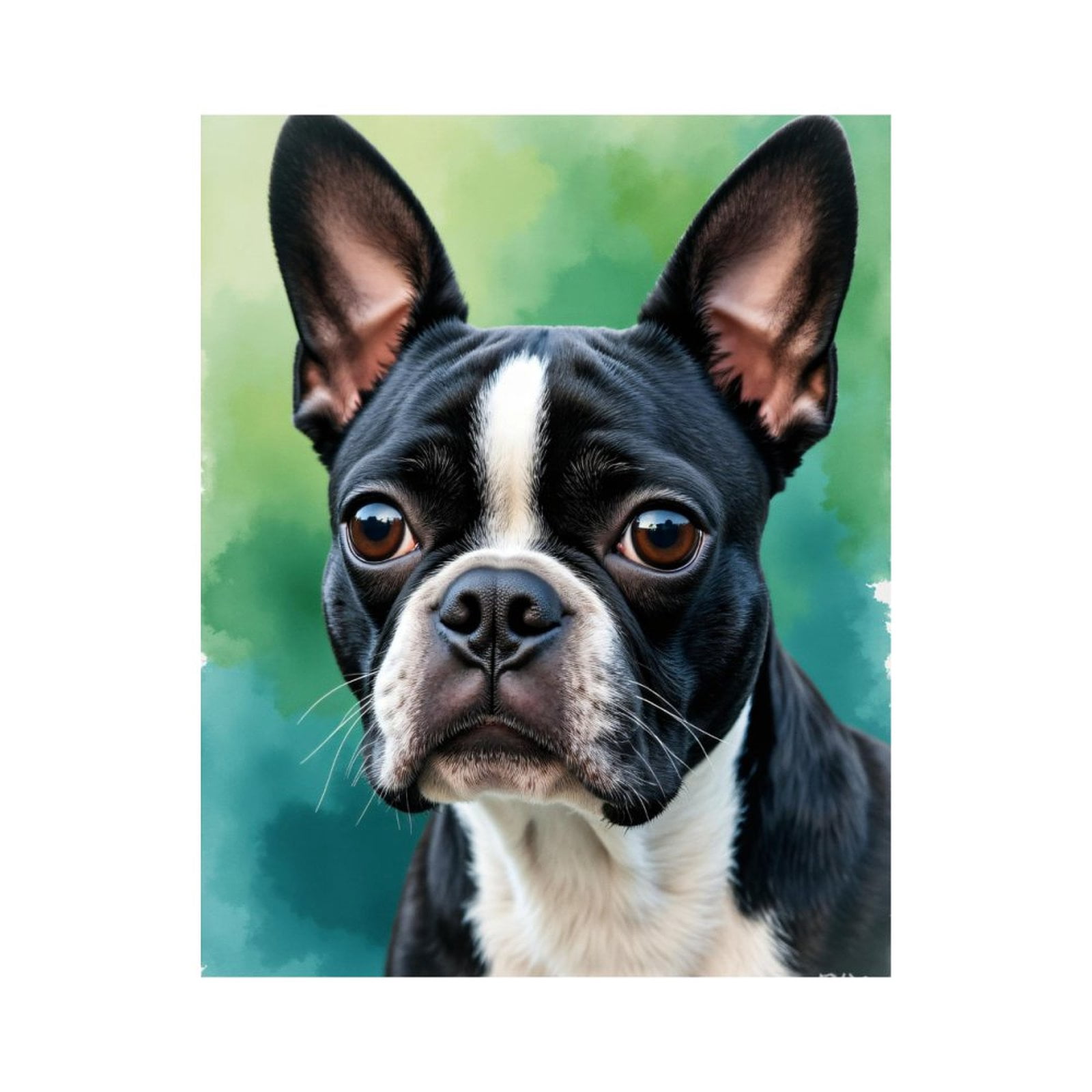 Paint by Numbers Kit for Adults, Dog Portrait Artistic Background Paint by Numbers, Easy Paint by Numbers Kit for Adults Beginner, DIY Adult Paint by Number Kits on Canvas, Home Decor