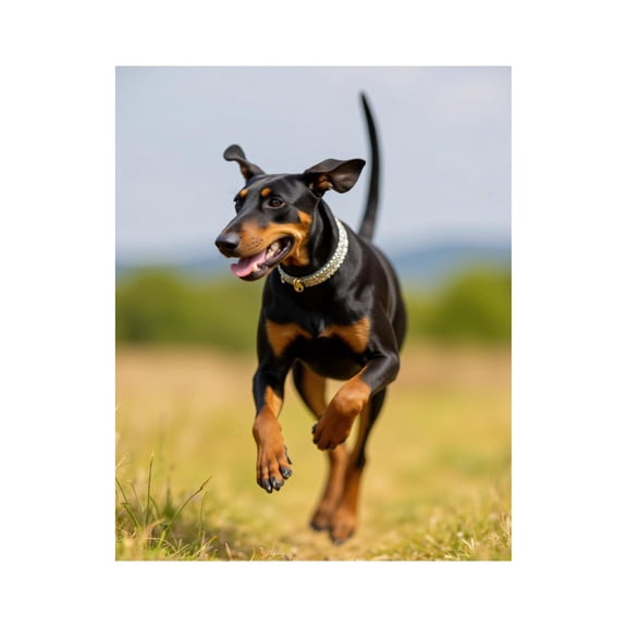 Paint by Numbers Kit for Adults, Dog Running In Field With Collar Paint by Numbers, Easy Paint by Numbers Kit for Adults Beginner, DIY Adult Paint by Number Kits on Canvas, 12x16in Home Decor