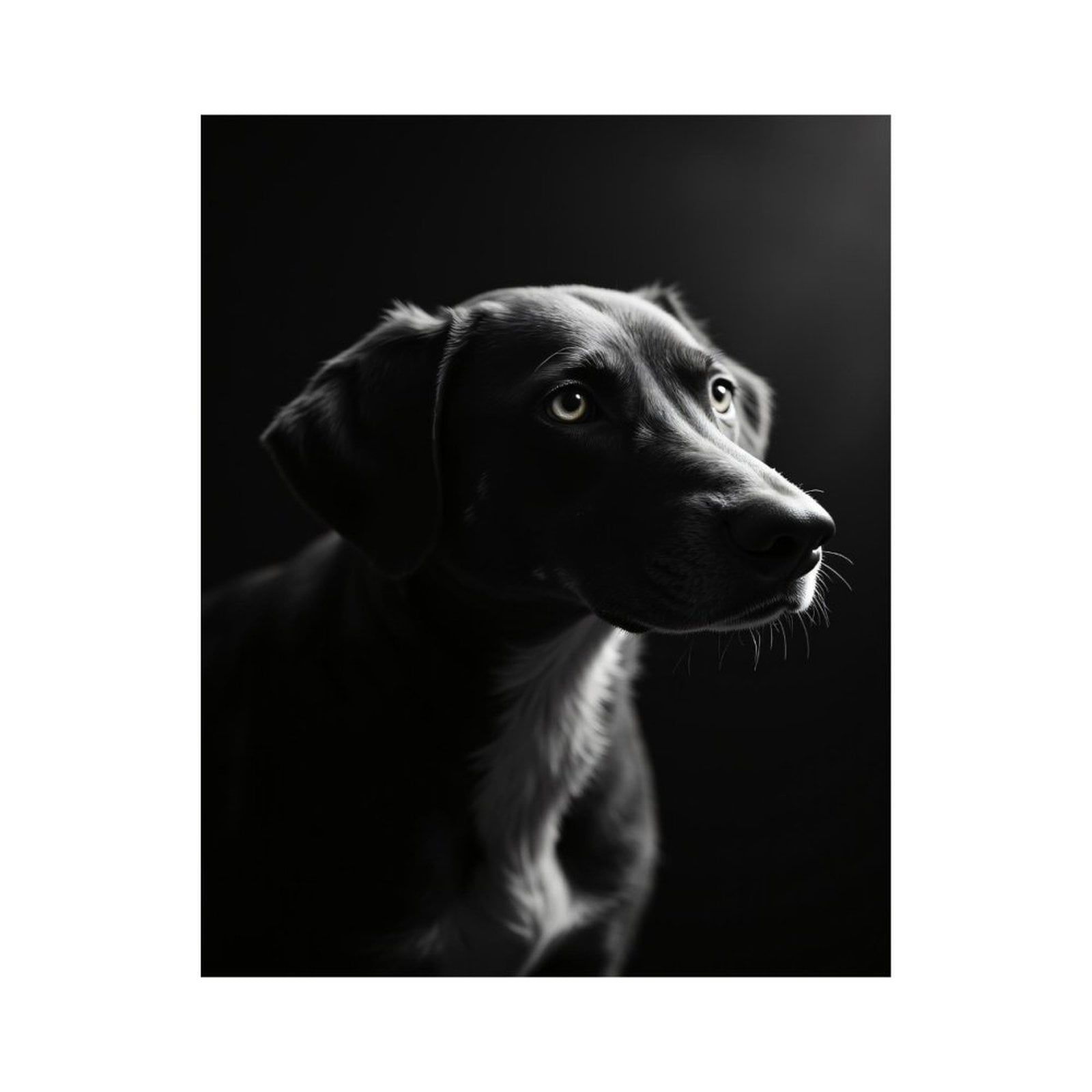 Paint by Numbers Kit for Adults, Dog Silhouette Gentle Portrait Paint by Numbers, Easy Paint by Numbers Kit for Adults Beginner, DIY Adult Paint by Number Kits on Canvas, Home Decor 12x16in