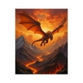 thumbnail image 1 of Paint by Numbers Kit for Adults, Dragon Soaring Fiery Landscape Paint by Numbers, Easy Paint by Numbers Kit for Adults Beginner, DIY Adult Paint by Number Kits on Canvas, Home Decor, 1 of 7