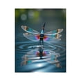 thumbnail image 1 of Paint by Numbers Kit for Adults, Dragonfly Colorful Reflection Ripples Paint by Numbers, Easy Paint by Numbers Kit for Adults Beginner, DIY Adult Paint by Number Kits on Canvas, Home Decor, 1 of 7