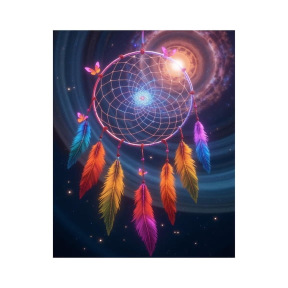 Paint by Numbers Kit for Adults, Dreamcatcher Cosmic Feather Art Paint by Numbers, Easy Paint by Numbers Kit for Adults Beginner, DIY Adult Paint by Number Kits on Canvas, Home Decor