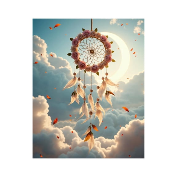 Paint by Numbers Kit for Adults, Dreamcatcher Sky Feathers Clouds Bliss Paint by Numbers, Easy Paint by Numbers Kit for Adults Beginner, DIY Adult Paint by Number Kits on Canvas, Home Decor