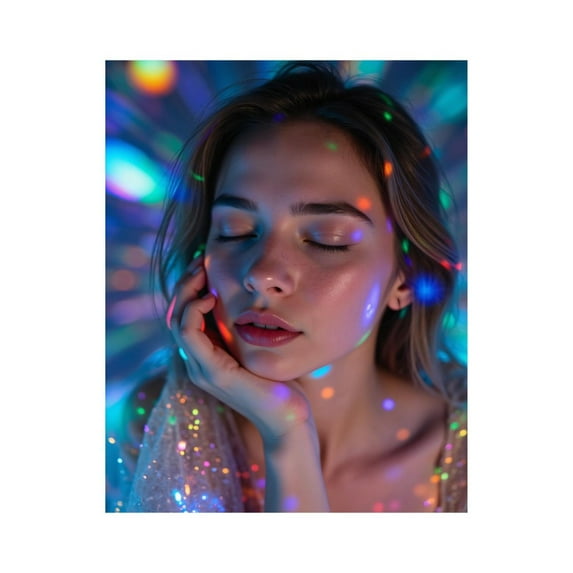 Paint by Numbers Kit for Adults, Dreamy Colorful Portrait Light Paint by Numbers, Easy Paint by Numbers Kit for Adults Beginner, DIY Adult Paint by Number Kits on Canvas, 12x16in Home Decor