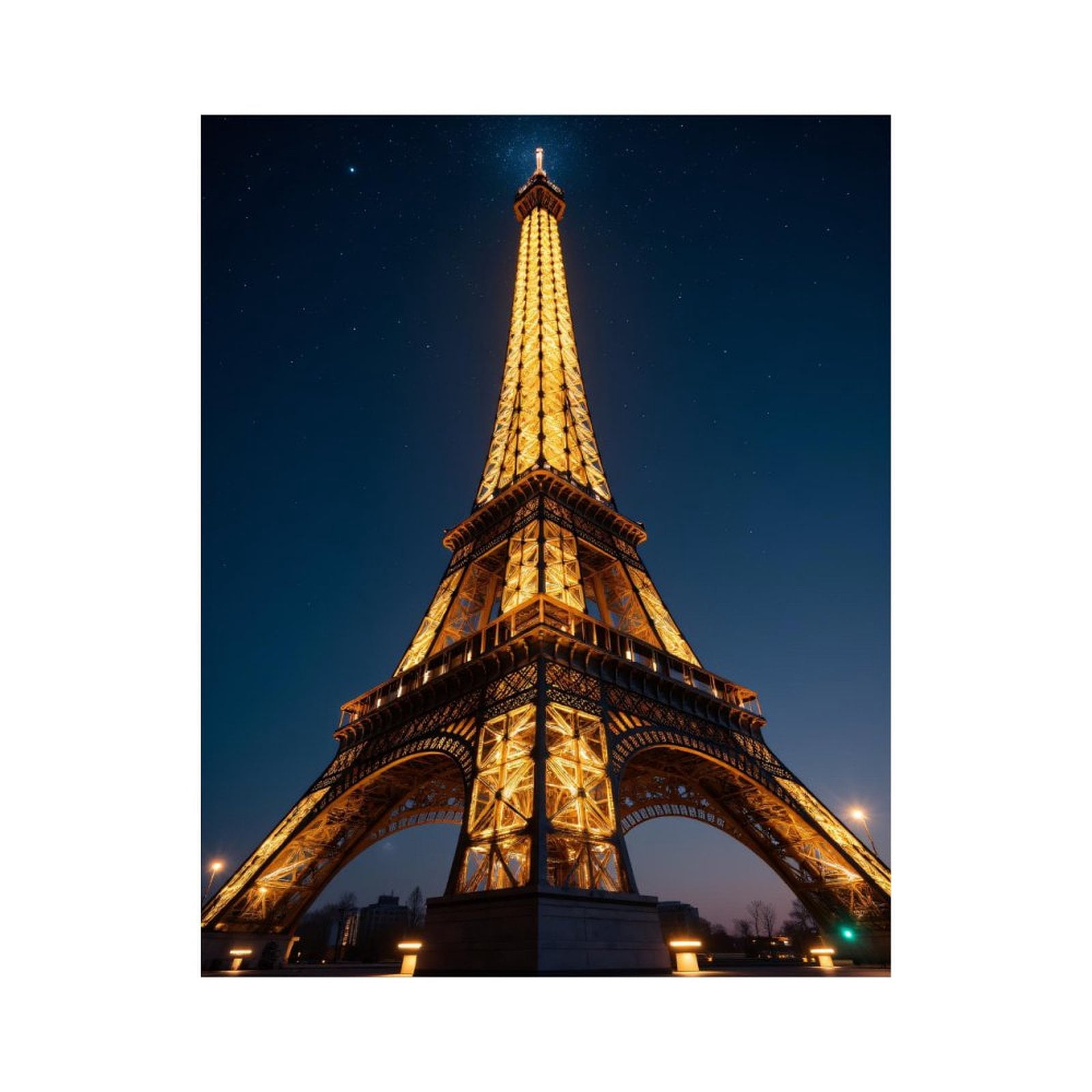 Paint by Numbers Kit for Adults, Eiffel Tower Night Sky Paint by Numbers, Easy Paint by Numbers Kit for Adults Beginner, DIY Adult Paint by Number Kits on Canvas, Home Decor