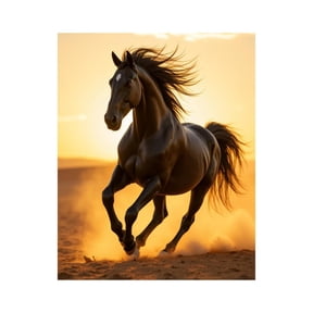 Paint by Numbers Kit for Adults, Elegant Horse Sunset Sprint Paint by Numbers, Easy Paint by Numbers Kit for Adults Beginner, DIY Adult Paint by Number Kits on Canvas, Home Decor