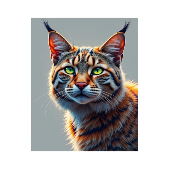 Paint by Numbers Kit for Adults, Elegant Lynx Portrait Vibrant Eyes Paint by Numbers, Easy Paint by Numbers Kit for Adults Beginner, DIY Adult Paint by Number Kits on Canvas, 12x16in Home Decor