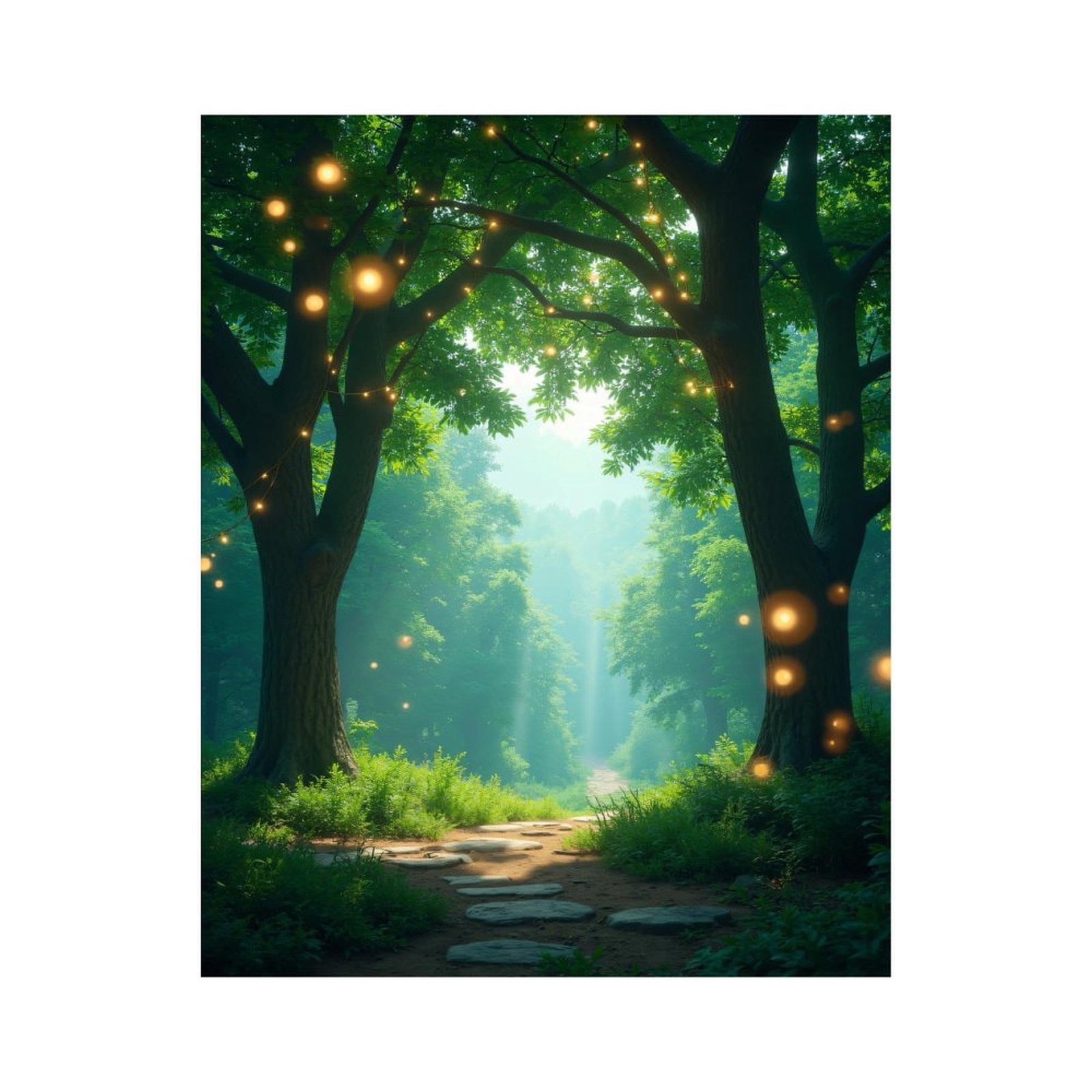 Paint by Numbers Kit for Adults, Enchanted Forest Glow Pathway Paint by ...