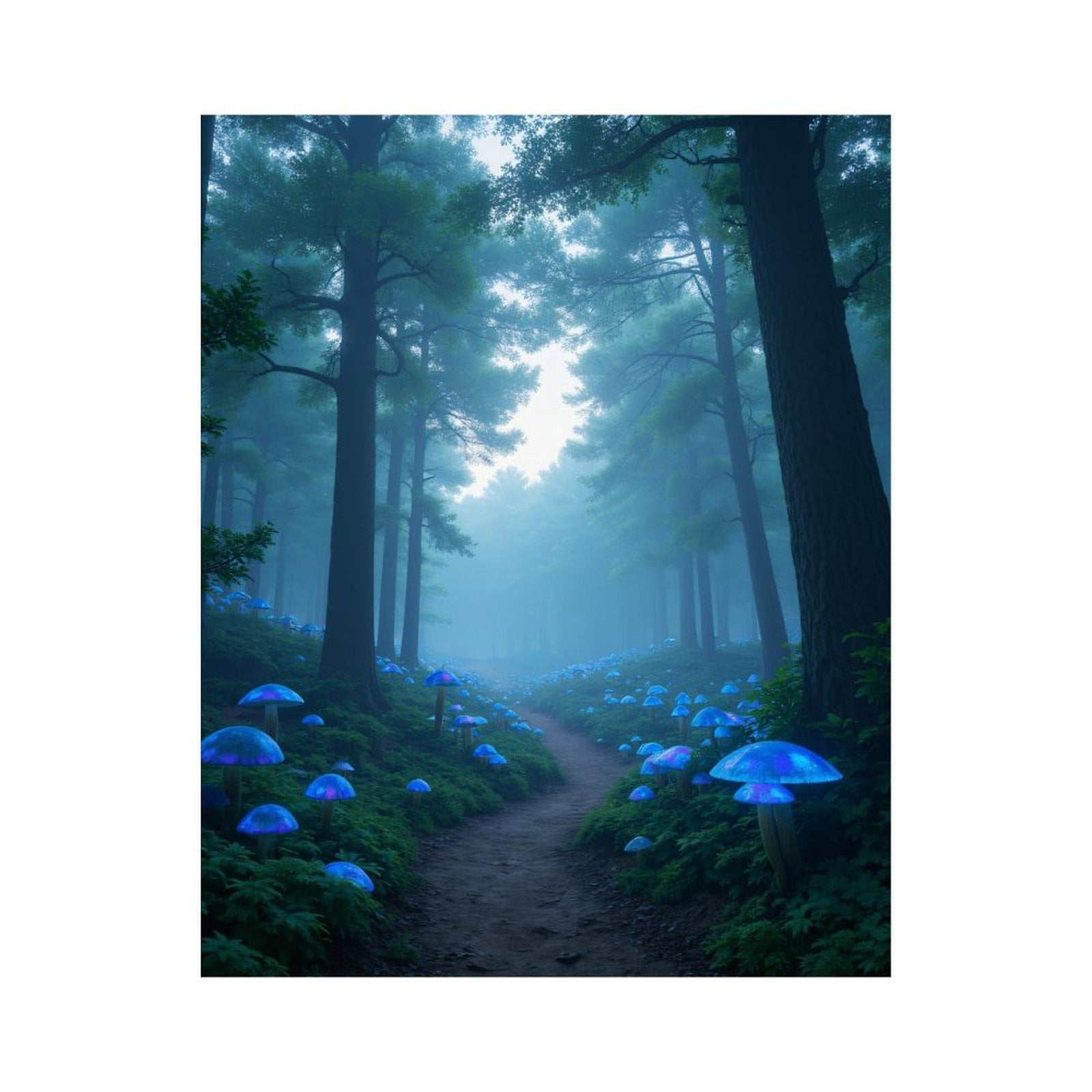 Paint by Numbers Kit for Adults, Enchanted Forest Pathway Luminescent ...