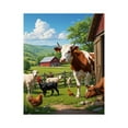 thumbnail image 1 of Paint by Numbers Kit for Adults, Farm Animals Pasture Landscape Scene Paint by Numbers, Easy Paint by Numbers Kit for Adults Beginner, DIY Adult Paint by Number Kits on Canvas, Home Decor, 1 of 7