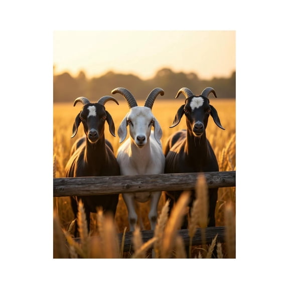 Paint by Numbers Kit for Adults, Field Goats Sunset Trio Paint by Numbers, Easy Paint by Numbers Kit for Adults Beginner, DIY Adult Paint by Number Kits on Canvas, Home Decor