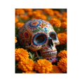 thumbnail image 1 of Paint by Numbers Kit for Adults, Floral Painted Skull Among Marigolds Paint by Numbers, Easy Paint by Numbers Kit for Adults Beginner, DIY Adult Paint by Number Kits on Canvas, 12x16in Home Decor, 1 of 7
