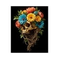 thumbnail image 1 of Paint by Numbers Kit for Adults, Floral Skull With Roots And Colors Paint by Numbers, Easy Paint by Numbers Kit for Adults Beginner, DIY Adult Paint by Number Kits on Canvas, Home Decor, 1 of 7