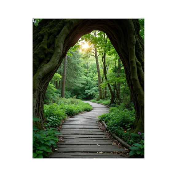 Paint by Numbers Kit for Adults, Forest Pathway Through Arched Trees Paint by Numbers, Easy Paint by Numbers Kit for Adults Beginner, DIY Adult Paint by Number Kits on Canvas, 12x16in Home Decor