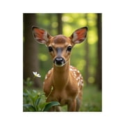 Paint by Numbers Kit for Adults, Gentle Deer In Forest Glade Paint by Numbers, Easy Paint by Numbers Kit for Adults Beginner, DIY Adult Paint by Number Kits on Canvas, Home Decor
