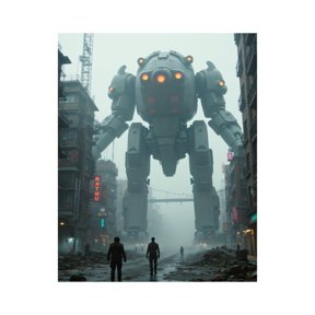 Paint by Numbers Kit for Adults, Giant Robot Street Scene Paint by Numbers, Easy Paint by Numbers Kit for Adults Beginner, DIY Adult Paint by Number Kits on Canvas, Home Decor