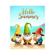 Paint by Numbers Kit for Adults, Gnome Beach Fun Fiesta Paint by Numbers, Easy Paint by Numbers Kit for Adults Beginner, DIY Adult Paint by Number Kits on Canvas, Home Decor