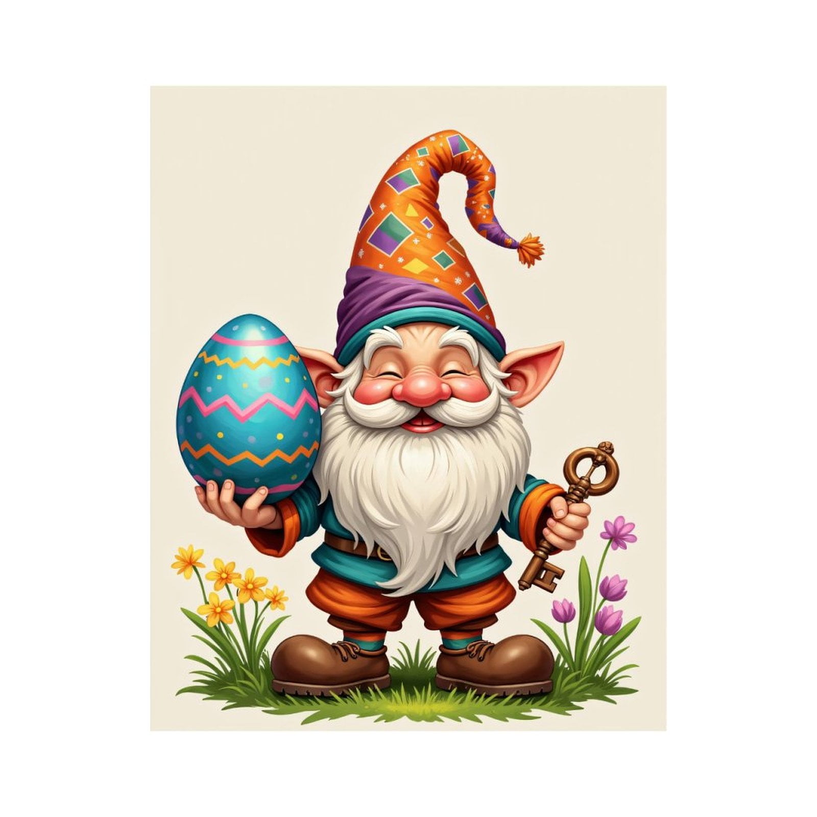 Gnomes Forest Paint By Number Kit For Adults | 16x20 Inch Red Mushroom & Maple Leaves Acrylic Painting