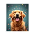 thumbnail image 1 of Paint by Numbers Kit for Adults, Golden Dog Celebration Confetti Paint by Numbers, Easy Paint by Numbers Kit for Adults Beginner, DIY Adult Paint by Number Kits on Canvas, 12x16in Home Decor, 1 of 7