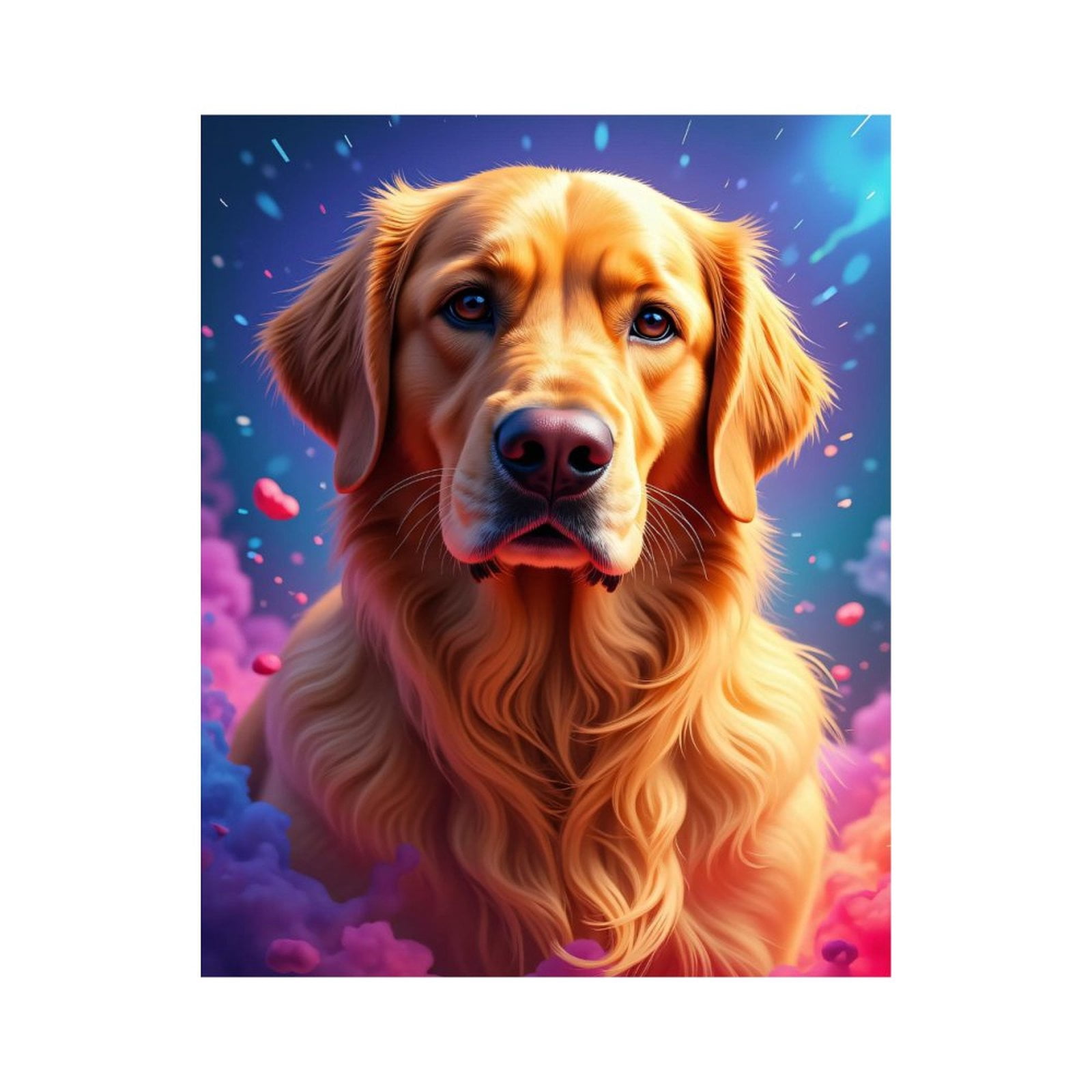 Paint by Numbers Kit for Adults, Golden Retriever Dreamscape Portrait Paint by Numbers, Easy Paint by Numbers Kit for Adults Beginner, DIY Adult Paint by Number Kits on Canvas, Home Decor