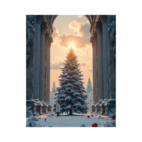 Paint by Numbers Kit for Adults, Grand Arch Winter Tree Scene Paint by Numbers, Easy Paint by Numbers Kit for Adults Beginner, DIY Adult Paint by Number Kits on Canvas, Home Decor