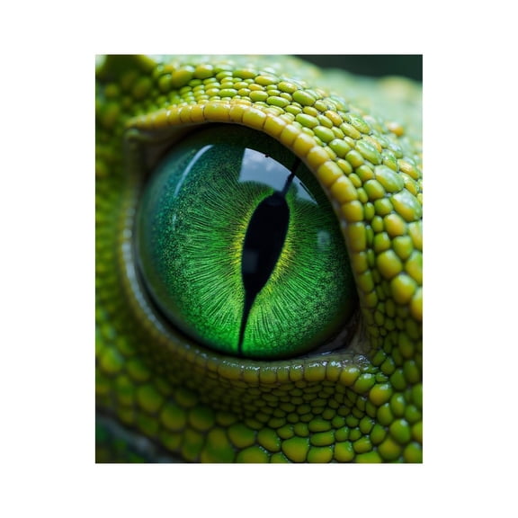 Paint by Numbers Kit for Adults, Green Reptile Eye Closeup Scale Paint by Numbers, Easy Paint by Numbers Kit for Adults Beginner, DIY Adult Paint by Number Kits on Canvas, Home Decor