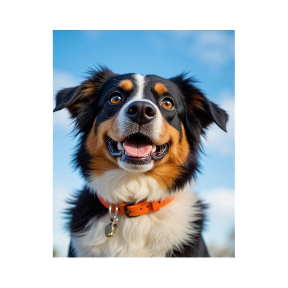 Paint by Numbers Kit for Adults, Happy Dog With Orange Collar Paint by Numbers, Easy Paint by Numbers Kit for Adults Beginner, DIY Adult Paint by Number Kits on Canvas, 12x16in Home Decor