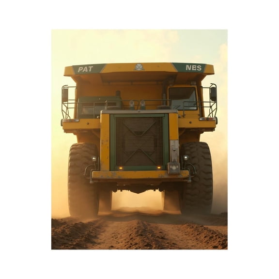 Paint by Numbers Kit for Adults, Heavy Duty Mining Truck Dusty Road Paint by Numbers, Easy Paint by Numbers Kit for Adults Beginner, DIY Adult Paint by Number Kits on Canvas, Home Decor