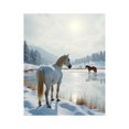 thumbnail image 1 of Paint by Numbers Kit for Adults, Horse Snow Landscape Reflection Winter Paint by Numbers, Easy Paint by Numbers Kit for Adults Beginner, DIY Adult Paint by Number Kits on Canvas, Home Decor, 1 of 7