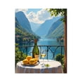 thumbnail image 1 of Paint by Numbers Kit for Adults, Idyllic Lakeside Wine Lemon View Paint by Numbers, Easy Paint by Numbers Kit for Adults Beginner, DIY Adult Paint by Number Kits on Canvas, 12x16in Home Decor, 1 of 7