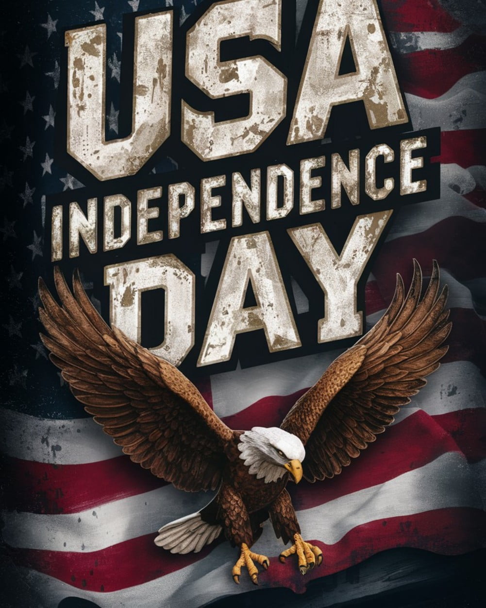 Paint by Numbers Kit for Adults -Independence Day Eagle- Beginner DIY