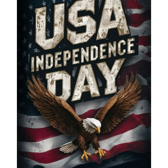 Paint by Numbers Kit for Adults -Independence Day Eagle- Beginner DIY Color by Number Set on Canvas Acrylic Oil Paintings Crafts, Gifts, Home Wall Decor (12 X 16 inches)-