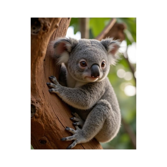Paint by Numbers Kit for Adults, Koala Climbing Tree Nature Scene Paint by Numbers, Easy Paint by Numbers Kit for Adults Beginner, DIY Adult Paint by Number Kits on Canvas, Home Decor
