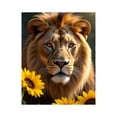 thumbnail image 1 of Paint by Numbers Kit for Adults, Lion Sunflowers Majestic Portrait Paint by Numbers, Easy Paint by Numbers Kit for Adults Beginner, DIY Adult Paint by Number Kits on Canvas, Home Decor, 1 of 7