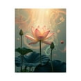 thumbnail image 1 of Paint by Numbers Kit for Adults, Lotus Bloom Radiant Light Fantasy Paint by Numbers, Easy Paint by Numbers Kit for Adults Beginner, DIY Adult Paint by Number Kits on Canvas, 12x16in Home Decor, 1 of 7