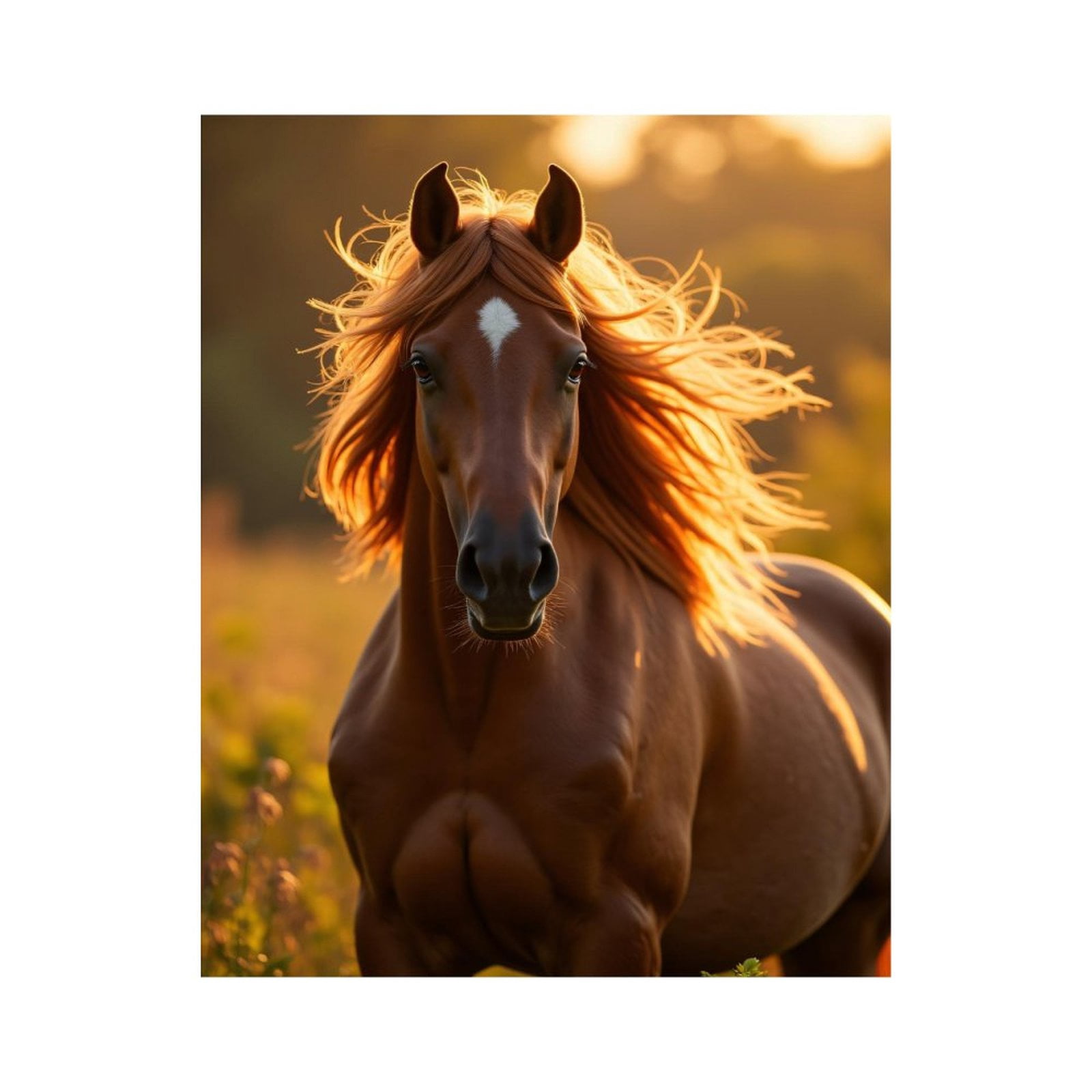 Paint by Numbers Kit for Adults, Majestic Horse In Golden Light Paint by Numbers, Easy Paint by Numbers Kit for Adults Beginner, DIY Adult Paint by Number Kits on Canvas, Home Decor
